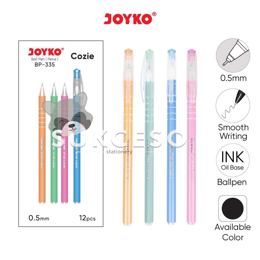 

DIJUAL LUSINAN Joyko Pulpen Cozie BP-335 0.5mm