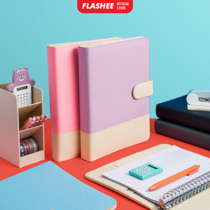 

Binder Polos Eksklusif A5 20 Ring Termurah Aesthetic Two Tone Ungu Lilac Binder A5 Organizer