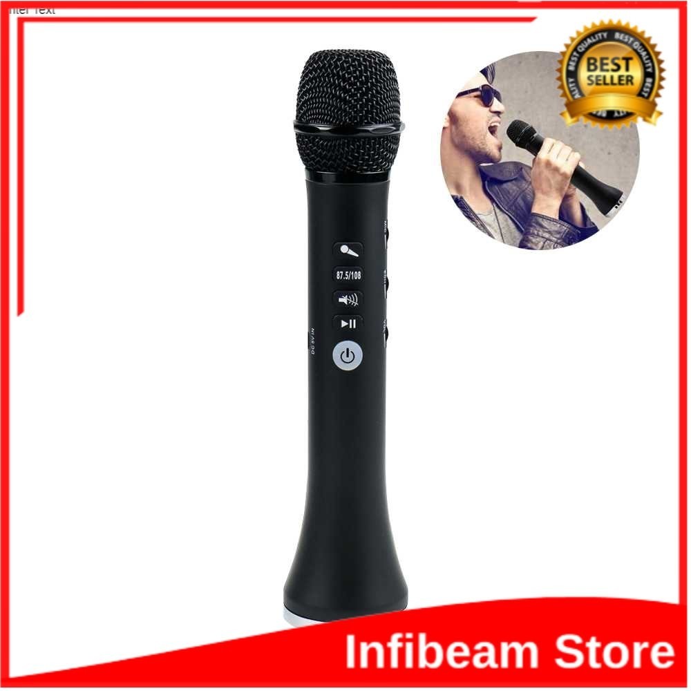 Lewinner Mikrofon Karaoke Wireless Bluetooth Speaker Portable-L-698 / Mic Bluetooth WS858 Microphone