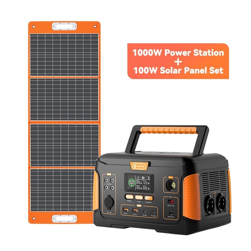 Flashfish 1000W Power Generator Portable Power Station Genset Solar