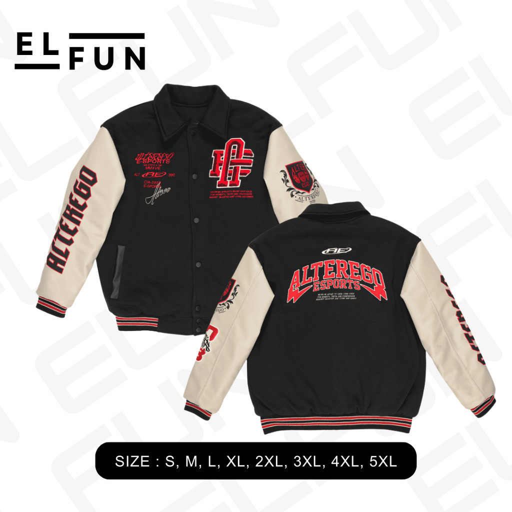 Jaket varsity ALTER EGO ALT390 CLASS OF 24 terbaru 2024 MPL S13 oversize RRQ ONIC EVOS BTR ECHO S M 
