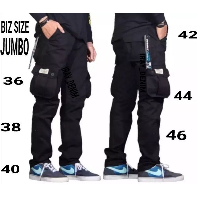 5.5 CARGO SALE // celana cargo pria ukuran jumbo big size.36.38.40.42.44.46.48./celana cargo panjang