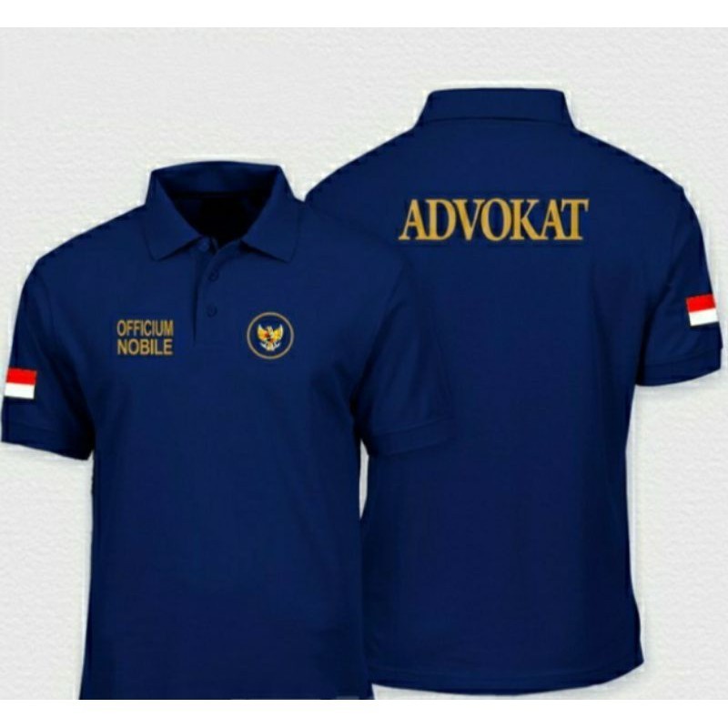 Kaos advokat kaos polo shirt advokat kaos kerah advokat full bordir depan belakang Kaos polo advokat