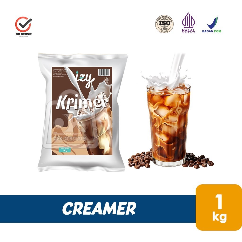 

Non Dairy Creamer IZY Powder Bubuk Krimer Minuman (Pouch 1kg)