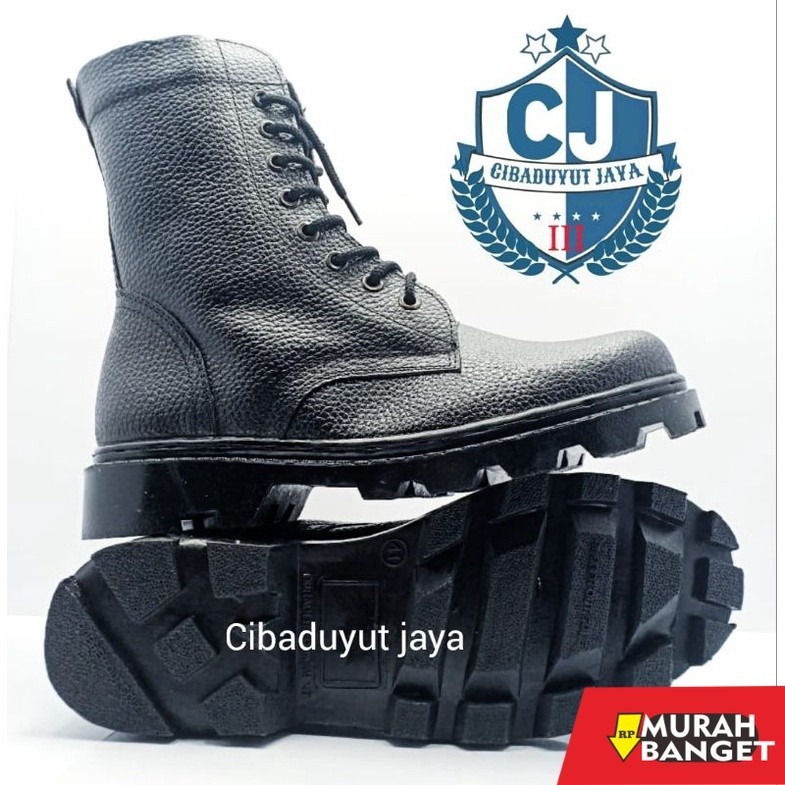 Sepatu pdh- sepatu PDL kopasus sol radial kulit jeruk