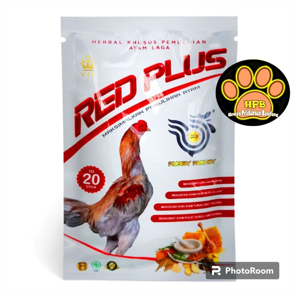 Jamu Herbal Red Plus Rubby Pakhoy Vitamin Obat Luka Ayam Jantan Bangkok Jago Aduan Petarung Pasca Habis Laga Tarung | HPB