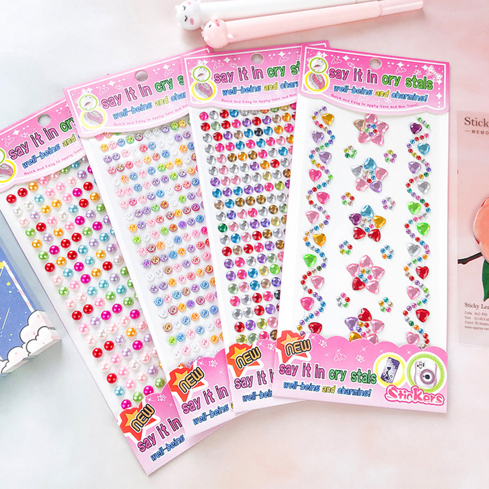 

Glittery Stickers Kindergarten Rewards Fun Creative DIY Toys Decorative Stickers DIY Baseball Caps Best Gifts for Child Kids