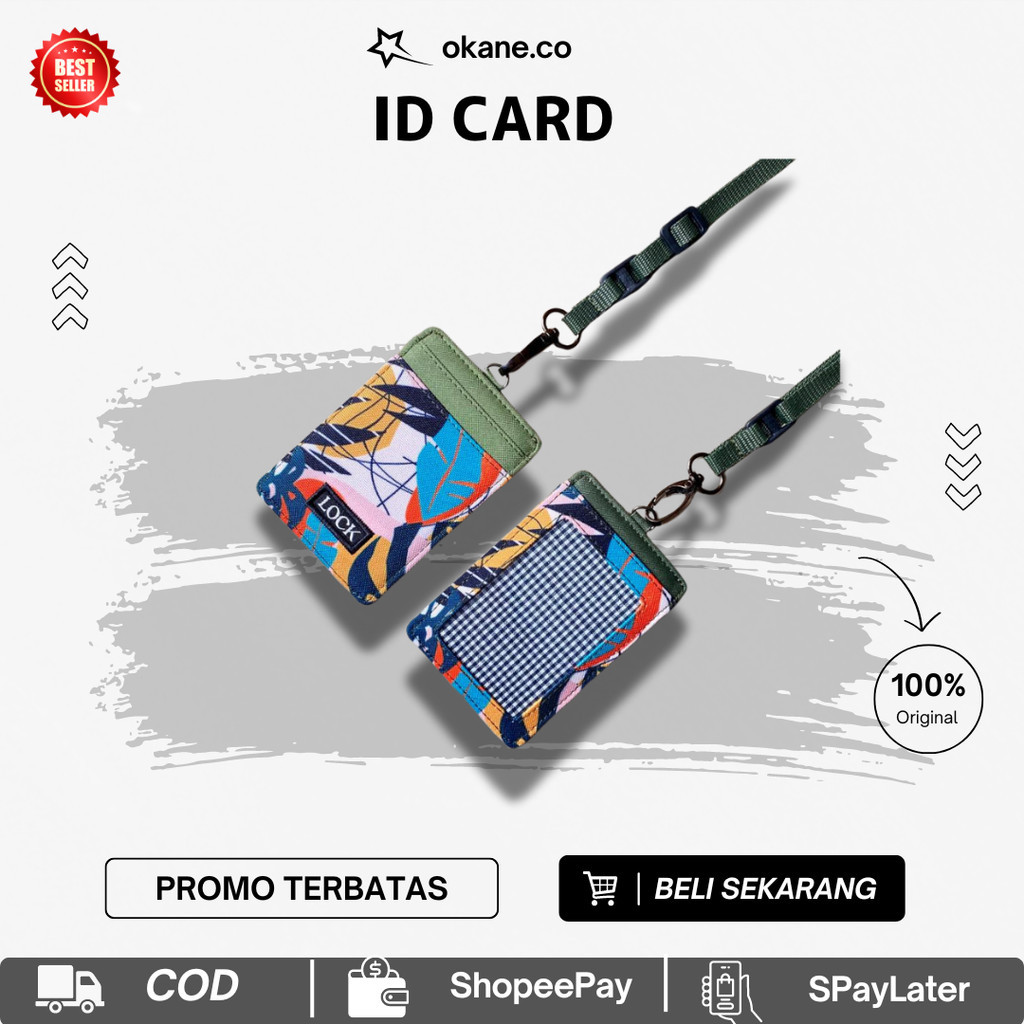 

ID Card Gantung Leher dengan Lanyard Anti Air dan Slot Name Tag OK28