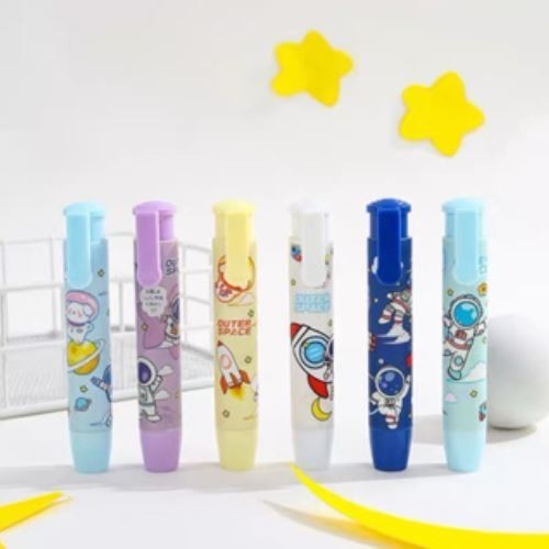

(NCS) Penghapus Pensil mekanik Karakter Lucu Hapusan Eraser Lipstik Mechanical Eraser