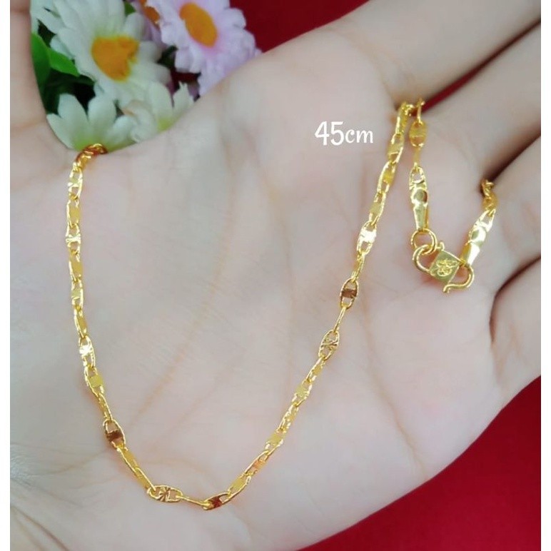 kalung emas muda emas kadar 35% anti karat ada surat dari toko