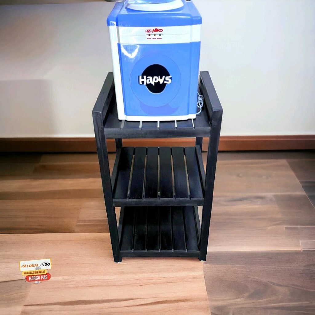 LOKAL FINISHING CAT Rak Dispenser 3 Susun Rak Susun Kayu