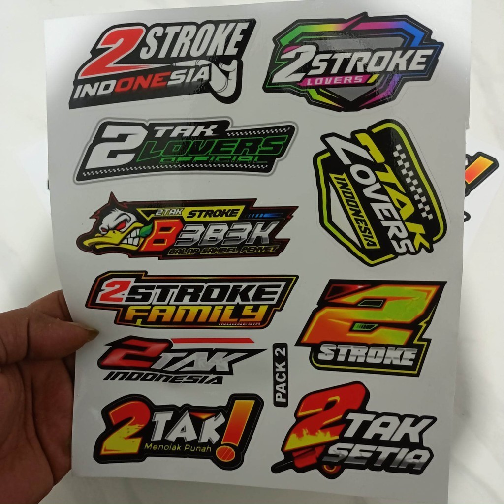 STIKER PACK 2 STROKE LOVERS