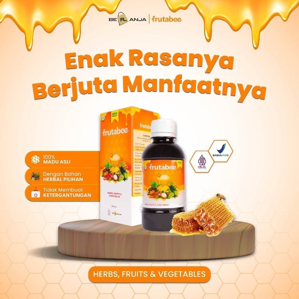 

Berlanja Frutabee Madu Murni Asli Tanpa Campuran Kemasan 5Botol | Vitamin Penambah Nafsu Makan | Meningkatkan Daya Tahan Tubuh | Vitabumin Original Nafsu Makan | Madu Lambung | Madu Multiflora | Madu Hutan | Madu Gutamin Herbal Ori | Sarang Madu Asli 100%