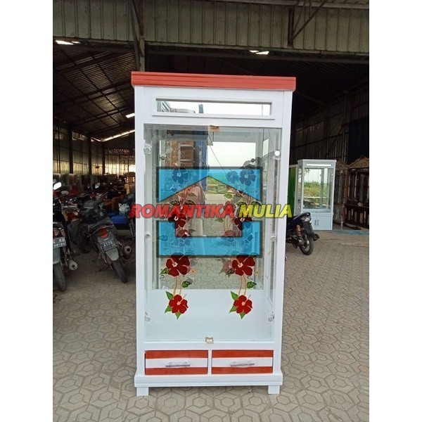 (SIAP KIRIM) Lemari Hijab Lemari Gamis full gantungan 2 Pintu Minimalis termurah cirebon Brebes Kuni