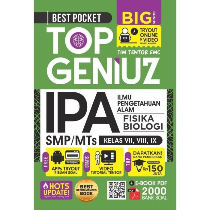 ✨BISA COD✨ - Buku Rangkuman SMP TOP GENIUZ (Matematika, IPA) - IPA
