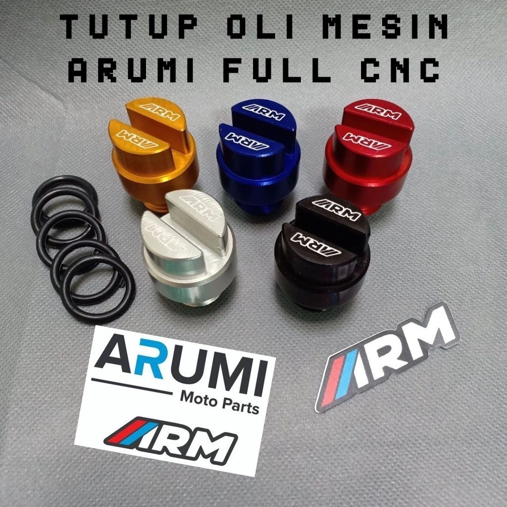 {KJ} Tutup Oli Motor Baut Tutup Oli Mesin ARM Vario PCX Nmax Aerox Beat Scoopy Adv Xmax Full CNC Uni