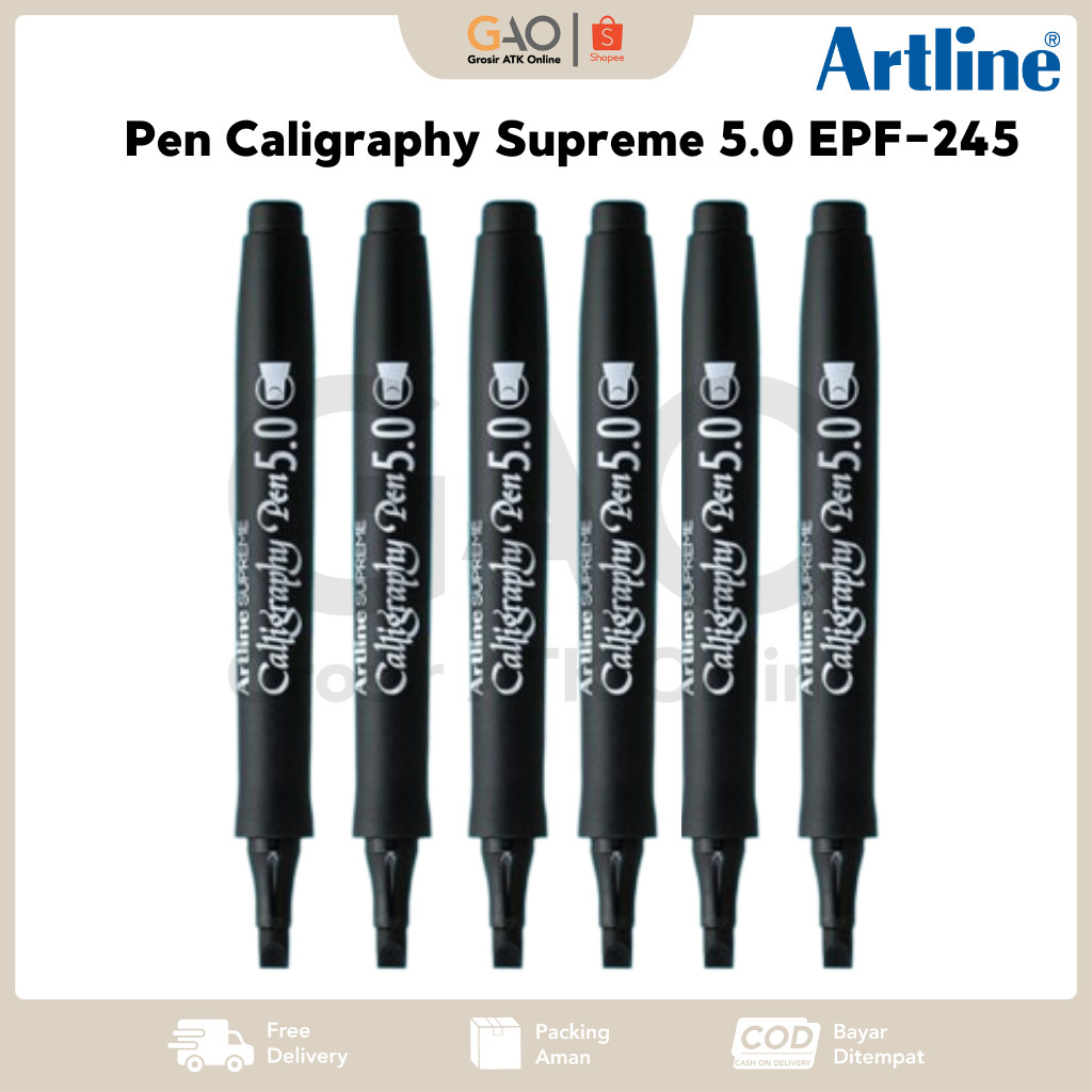

Pen Caligraphy Artline Supreme 5.0 Black EPF-245 - 1 PCS