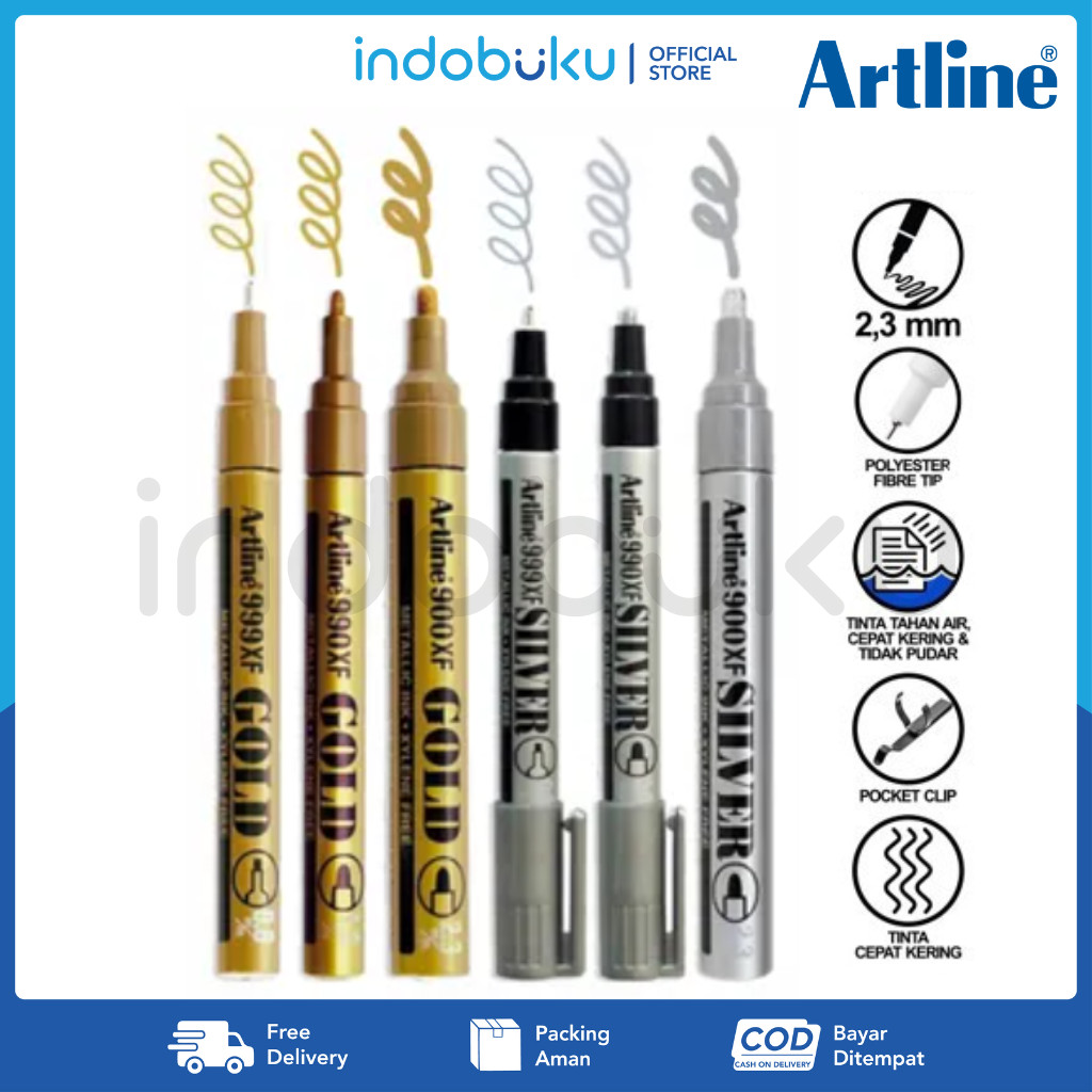 

Spidol Metallic Artline Besar 2.3mm EK-900XF/ Marker Metallic Artline 2.3mm EK-900XF