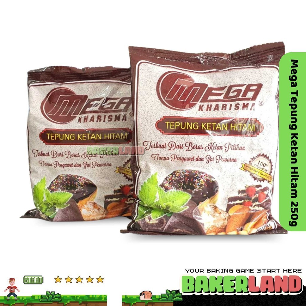 

Tepung ketan hitam Mega 250g / TKH Mega Kharisma/ Tepung ketan hitam 250gr
