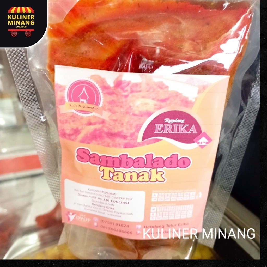 

Sambalado Tanak Erika Cemilan Khas Kuliner Minang