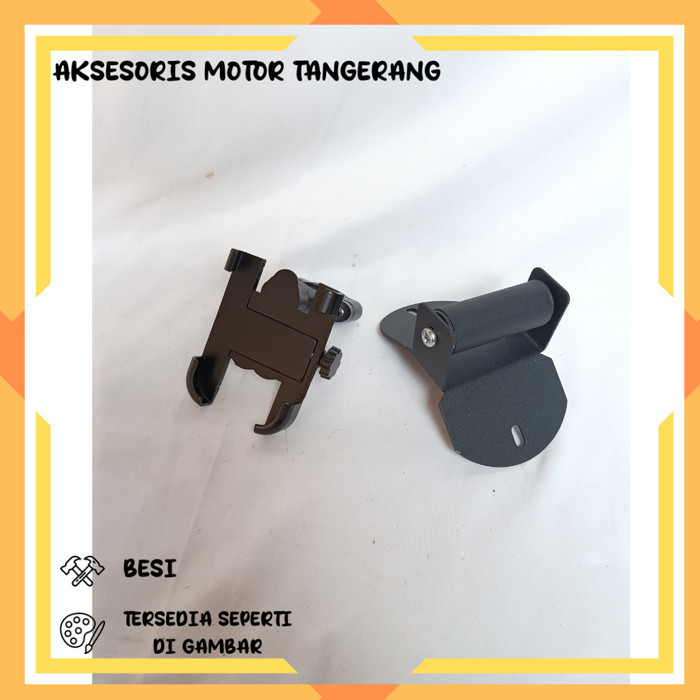 PAKET HOLDER HP BREKET BRACKET GPS HOLDER HP MOTOR YAMAHA NMAX NEW COVER STANG MOTOR NMAX BARU HOLDE