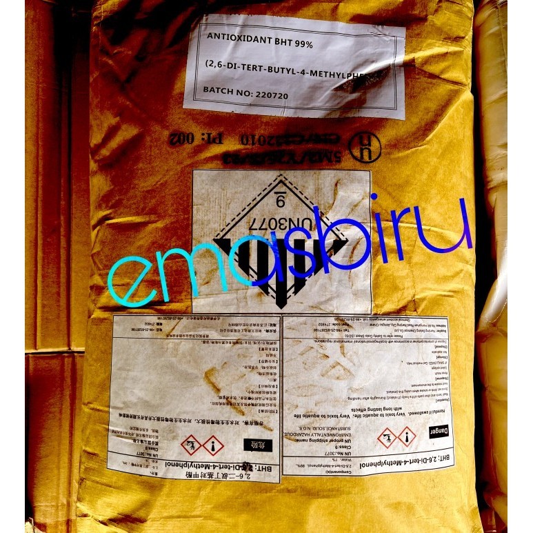 

BHT / Butylated hydroxytoluene / antioksidan / antioxidant food grade