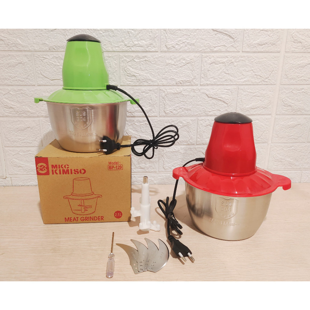 Chopper Blender Brain Power BP-128 Elektrik Tahan Karat Multifungsi 2L