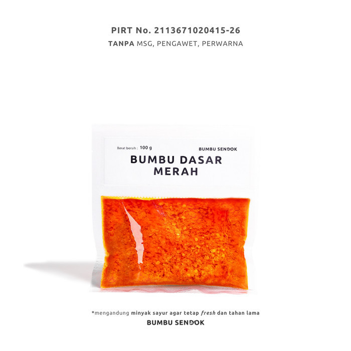 

Promo Terbatas - sukron_86 BUMBU SENDOK Refill Bumbu Dasar Merah - 100g