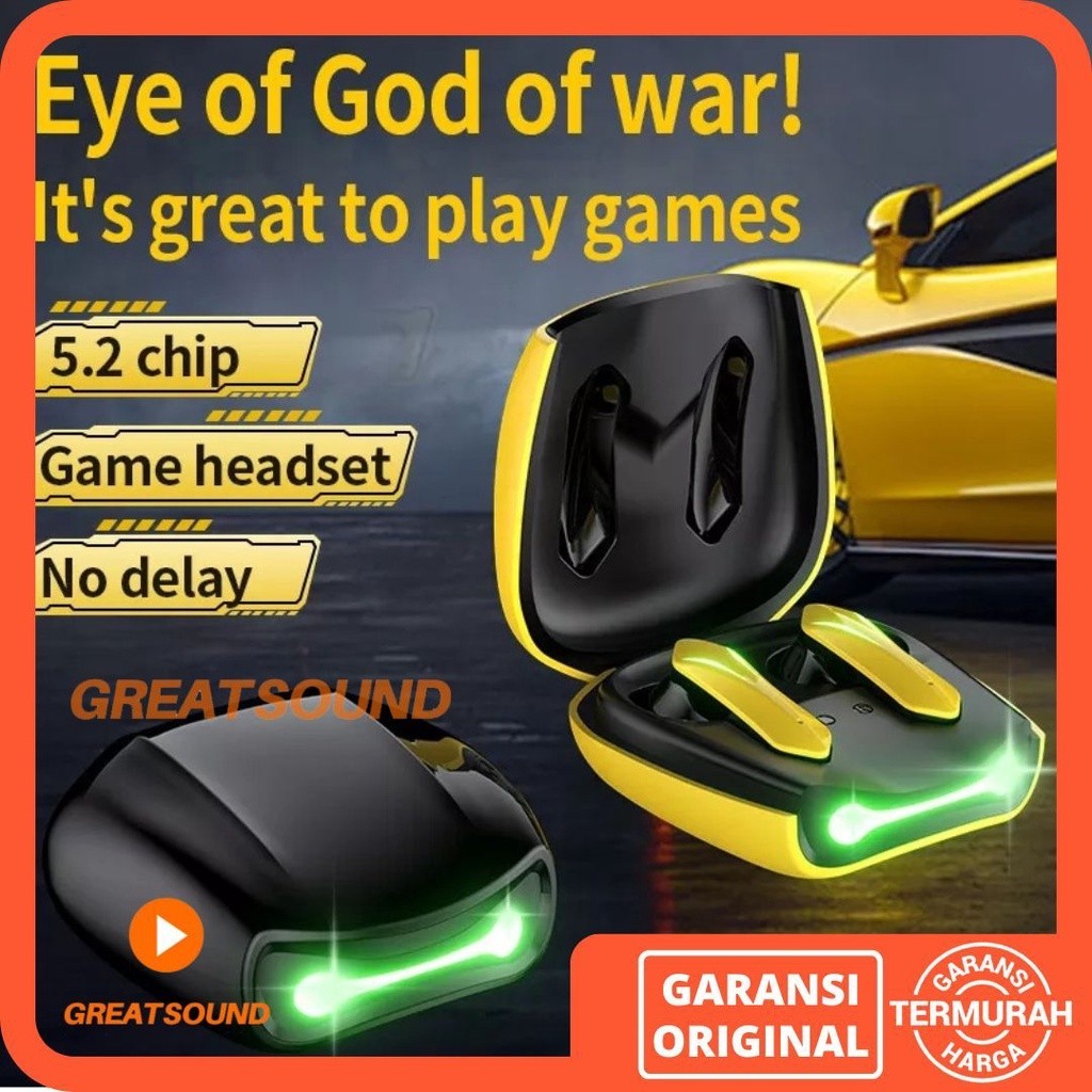 PRODUK TERBARU # Headset Gaming Bluetooth R05 TWS Gaming Headset Bluetooth Gaming Earphone TWS Heads