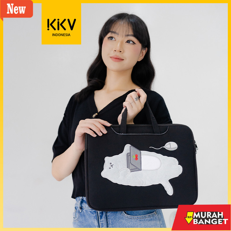 Tas laptop wanita terviral- kkv cute cat  13"-14" Laptop Bag/Tas Laptop Sleeve Case/Laptop Bag/Brief