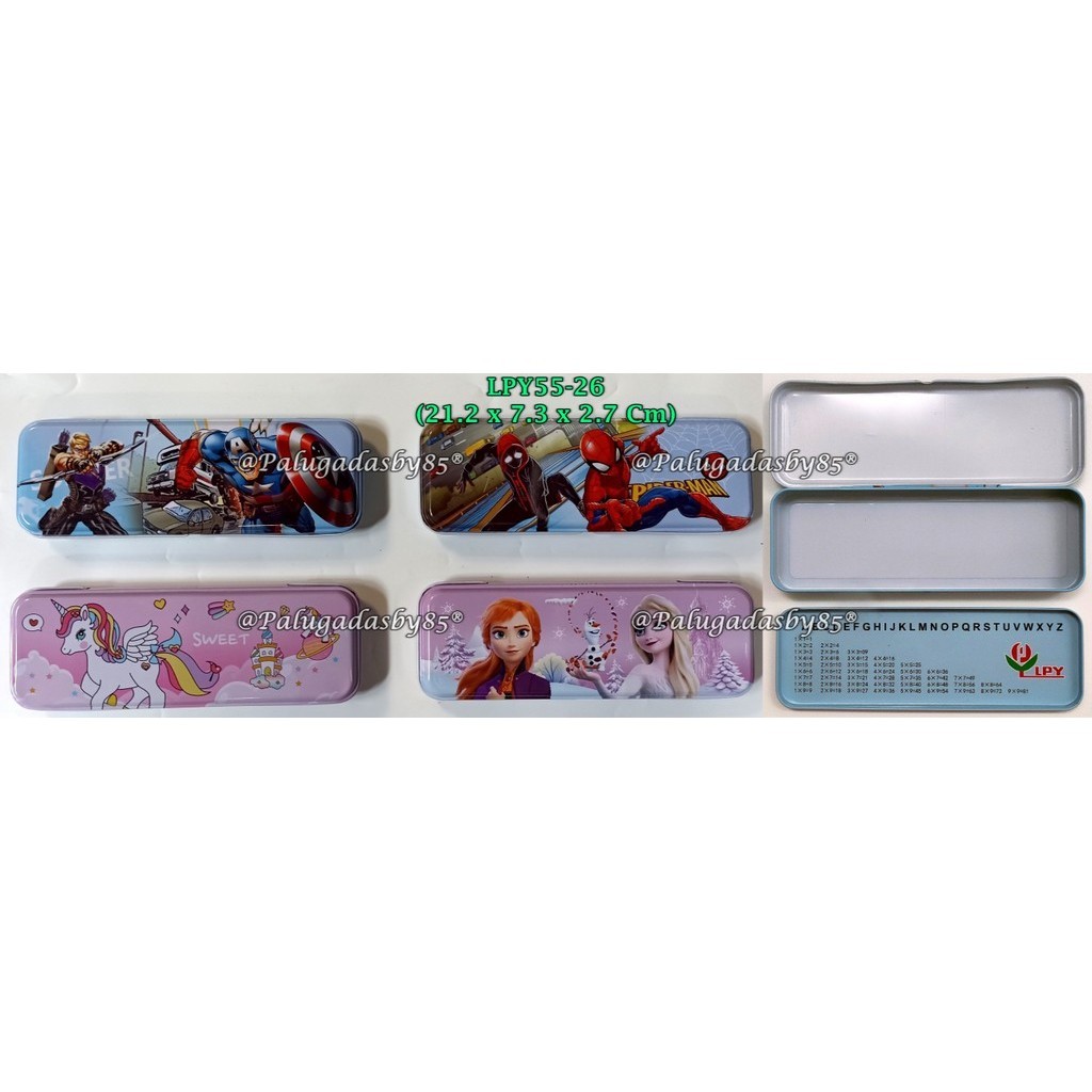 

(1 Biji) Kotak Pensil Kaleng LPY55-26 2 Susun 21.2*7.3*2.7 Cm / Tempat Pensil Kaleng GXIMP LPY55-26