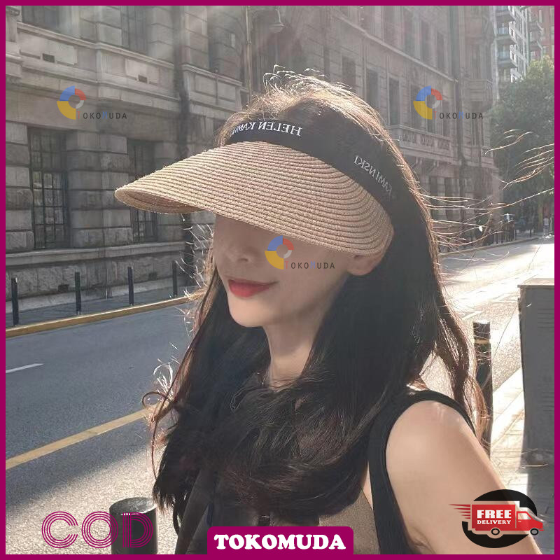 Tokomuda Topi Wanita Korea Topi Pantai Wanita Topi Wanita Hijab Topi Wanita Kekinian Topi Golf Tenis