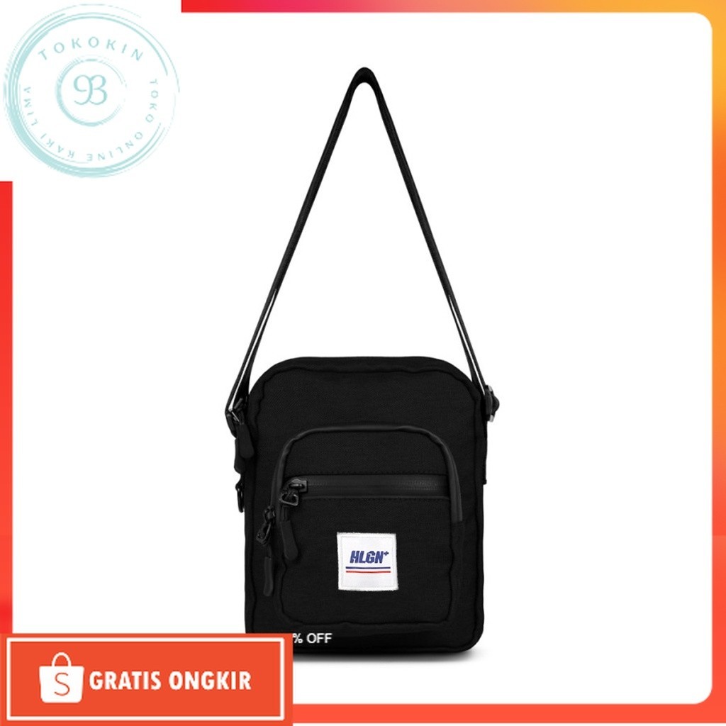 Aneka Tas Terbaru / HOOLIGANS Sling Bag Basten - Black