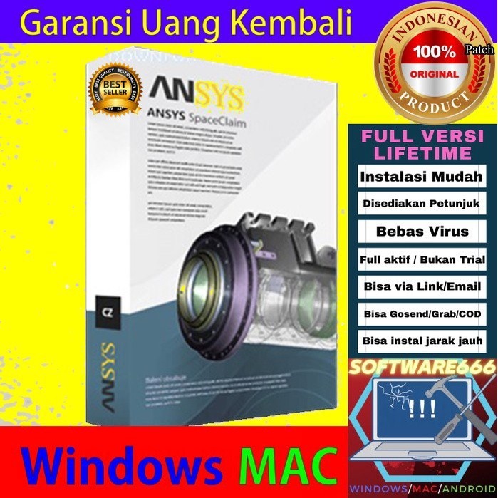 Software 3-D Modeling Berbasis Geometri: ANSYS SpaceClaim 2021 [Win] - SOFTWARE - APLIKASI - PC