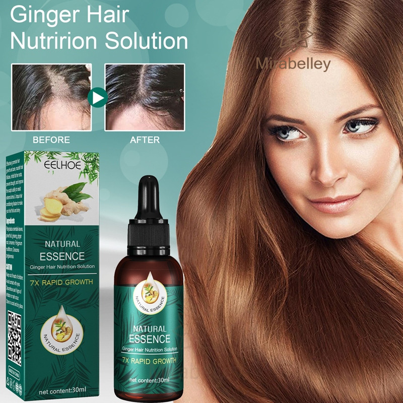 COD⚡ EELHOE Ginger Oil Serum Herbal Rambut Rontok 30ml Serum Rambut Hair Care Treatment Anti Rambut 