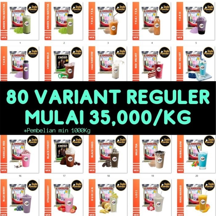 

[Aneka Rasa] Bubuk Minuman Aneka Rasa 1Kg, Mulai Rp 35,000 bisa Mix varian -REGULER