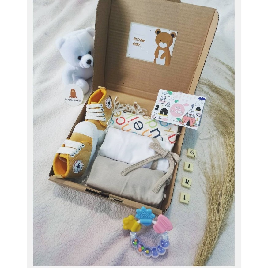

(NEW) -Hampers baby boy kado bayi laki kimono - Cokelat, 3-6bulan
