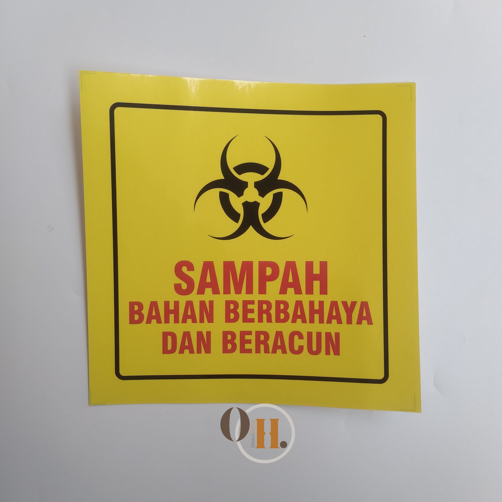 

Stiker Sampah Bahan Berbahaya dan Beracun - Stiker K3 - Stiker Bahan Berbahaya