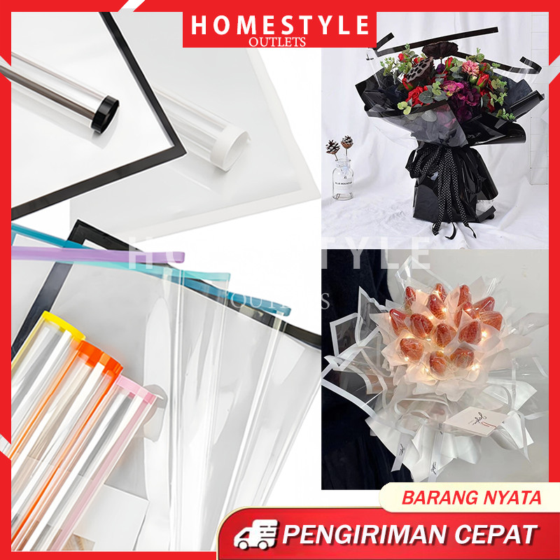 

Flower Wrapping Transparant Line Colo / Flower Wrapping Paper / Kertas Buket Flower Wrapping / Flower Wrapping Transparant Line Color