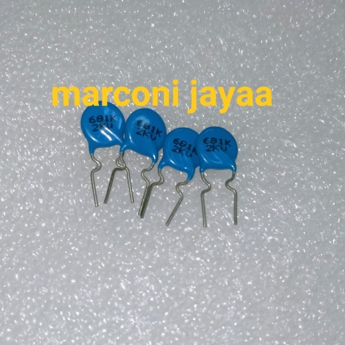 kapasitor keramik 681=680pf 2kv -MU14