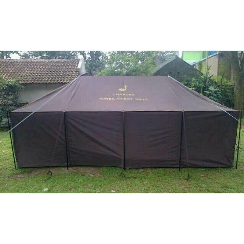 PROMO PROMO Tenda Komando Regu Peleton - Pleton 4x6 1set | Tni Militer Pramuka Barak Army