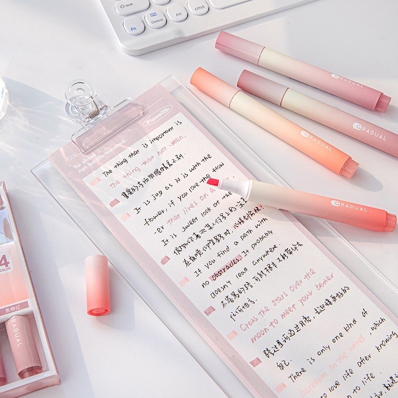 

Highlighter Pen / Macaron Highlighter / Highlighter 4-Warna Candy / Highlighter Penanda Warna Pastel / Marker Stabilo Alat Tulis / Barang Lucu Perlengkapan Sekolah