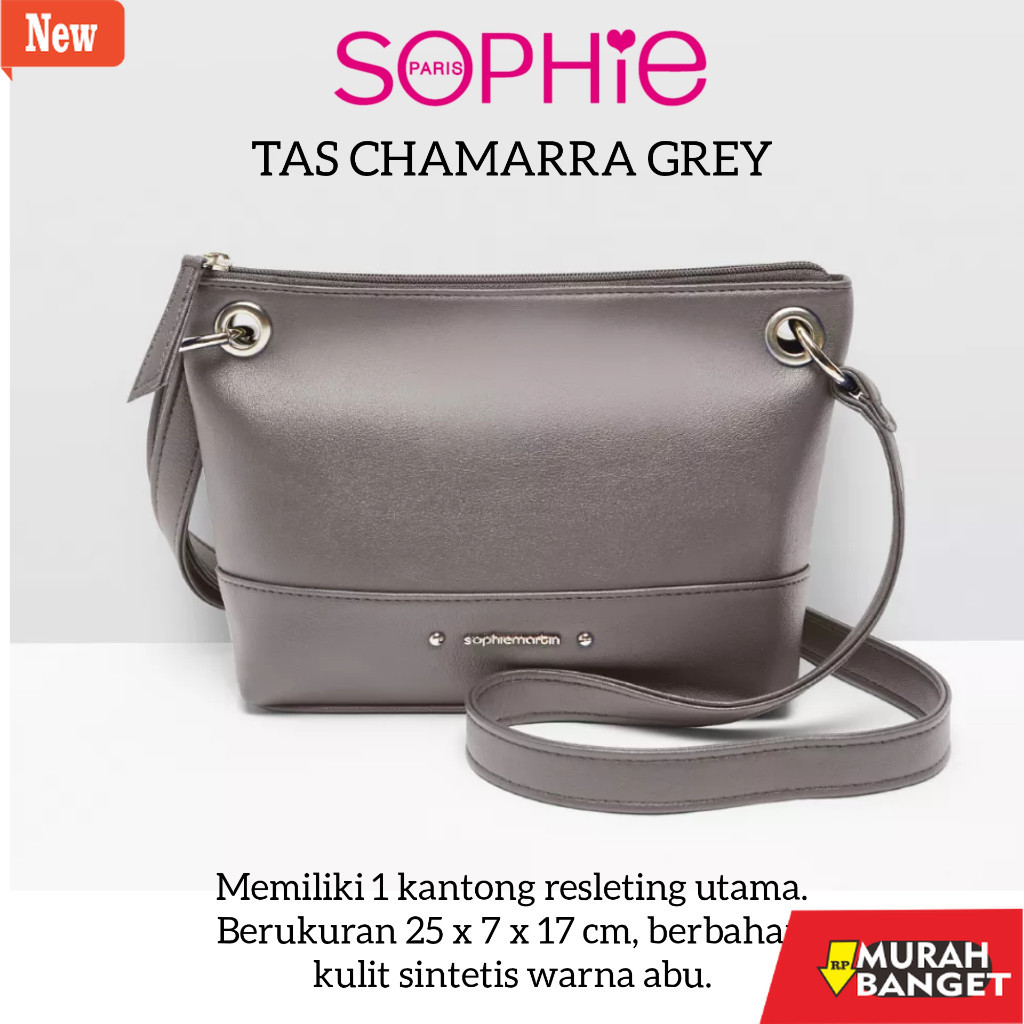 Selempang Wanita Kekinian TAS CHAMARRA GREY NEO BLACK SOPHIE MARTIN PARIS PROMO TAS WANITA COKLAT HI