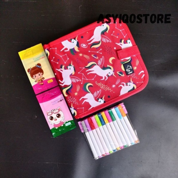 

✨LARIS✨ -Mainan Edukasi Anak Perempuan Laki Laki Buku Menggambar Bisa Dihapus - Motif Zoo