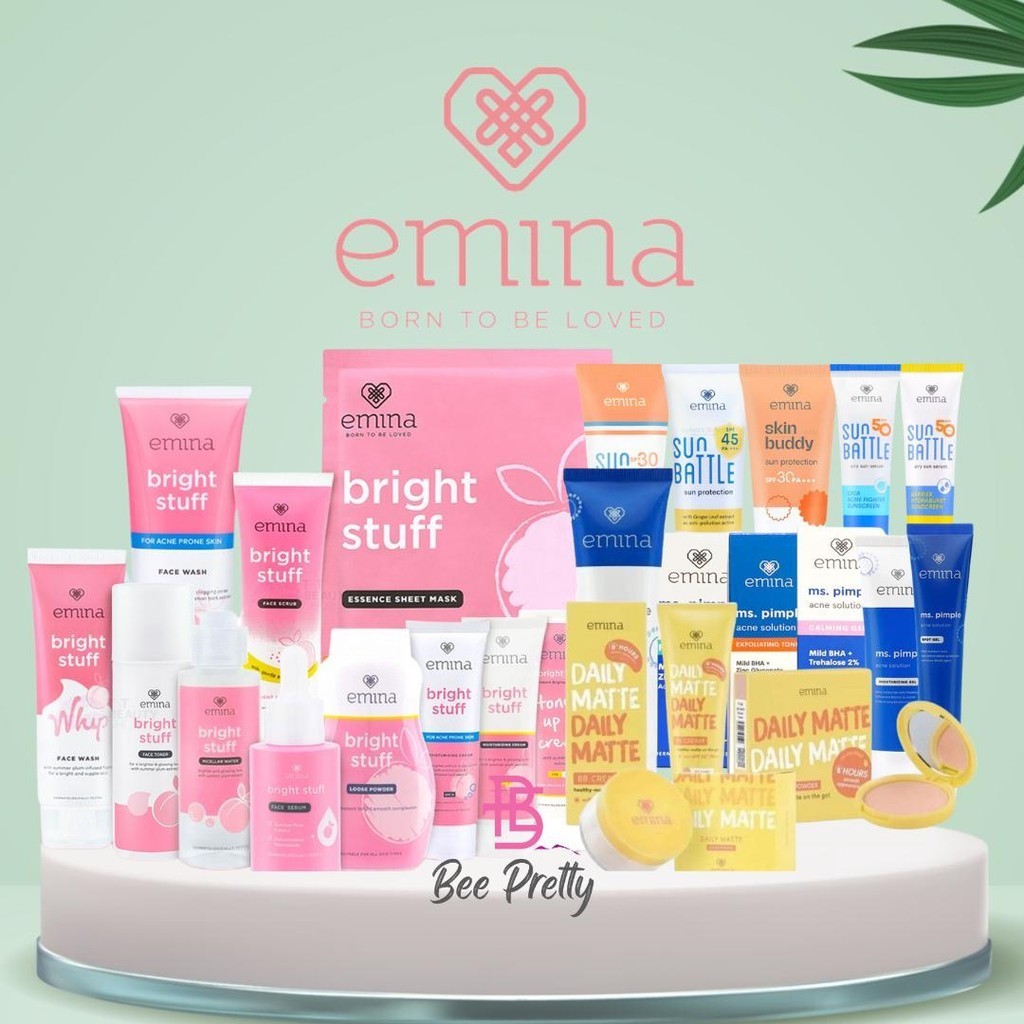 Emina All Produk Lengkap / Emina Bright Stuff Series / Emina Ms Pimple Series / Emina Sunscreen / Em