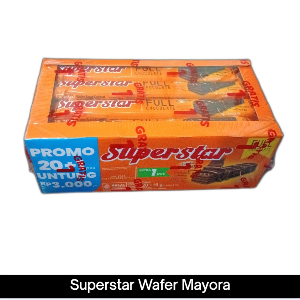

SUPERSTAR (20pcs x 16gr) WAFER COKLAT