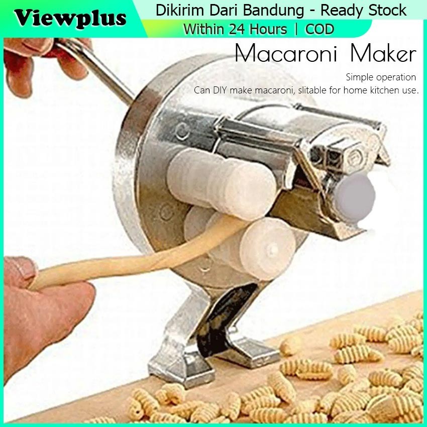 Mesin Alat Cetak Pembuat Pasta Makaroni Spiral Manual Bahan Aluminium Macaroni Maker Cavatelli Maker