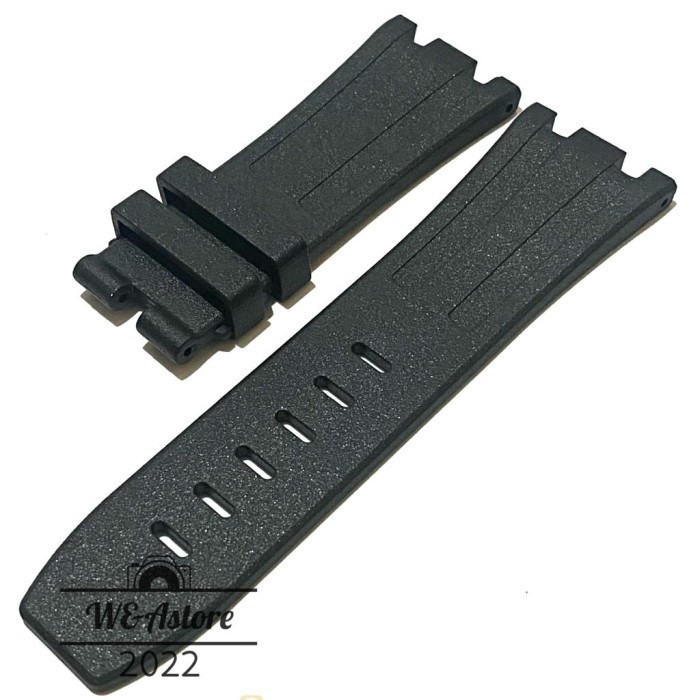 [TERMURAH] Strap Tali Jam Tangan AP Audemars Piguet Bahan Rubber Berkualitas - Hitam