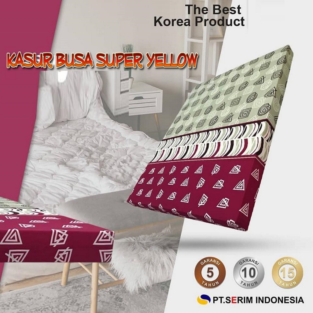 Kasur Busa Tebal 20cm Spon Super Yellow Produk Serim