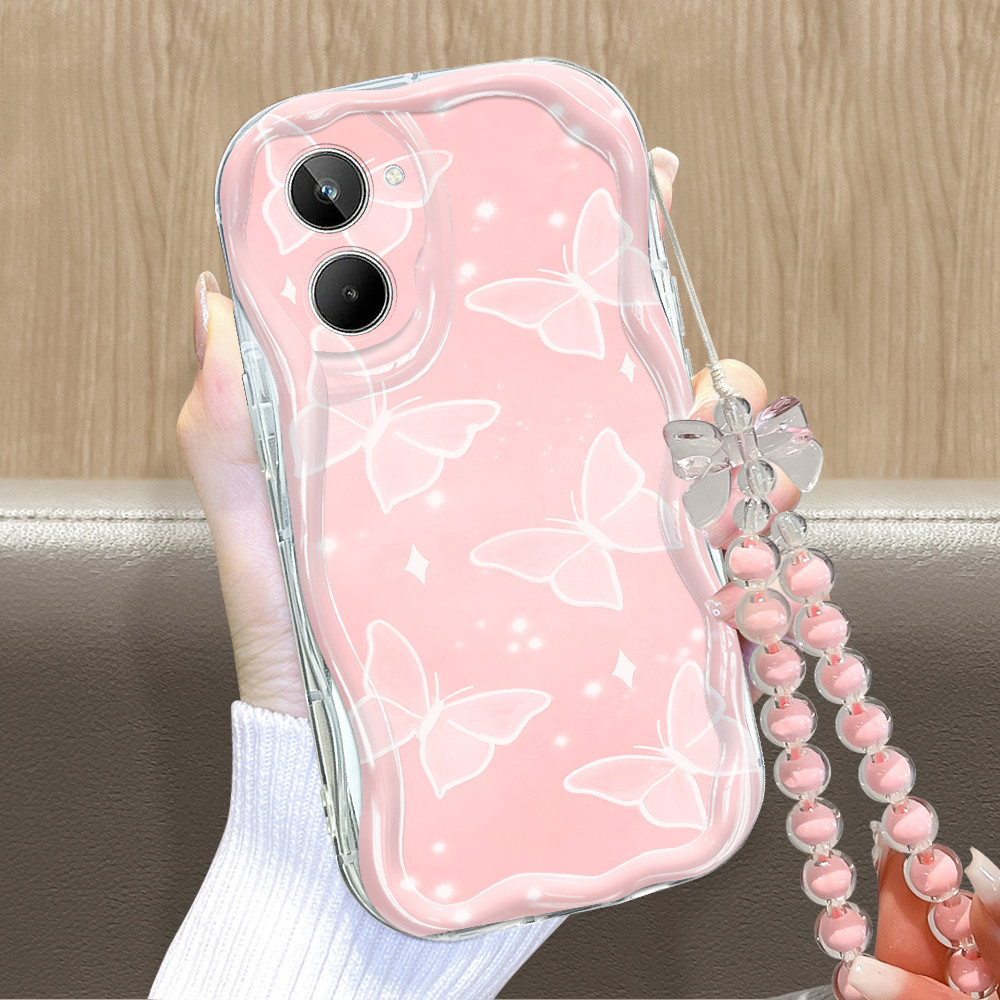 Realme 10 Untuk Hp Casing Phone Case Softcase Kesing Sofcase Cassing Beautiful Butterfly B6 4024 Tal